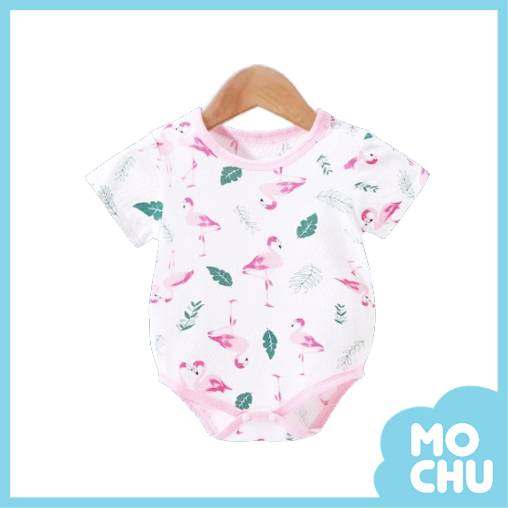 夏日粉語薄款短袖包屁衣