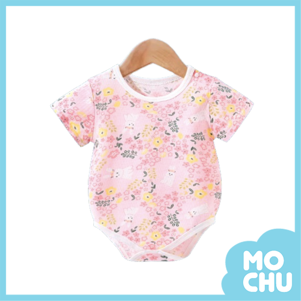 繁花似錦薄款短袖包屁衣