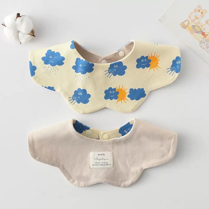 可愛圖案花邊口水巾｜多款