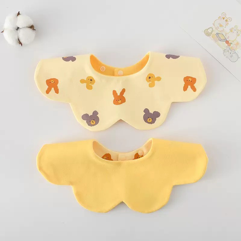 可愛圖案花邊口水巾｜多款