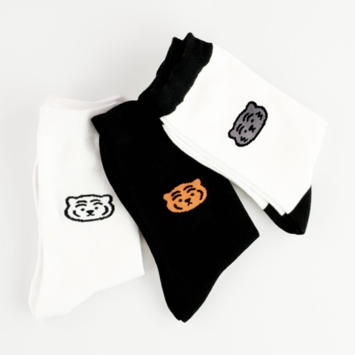 MUZIK TIGER SOCKS SET 長襪 三入一組 襪子 禮盒