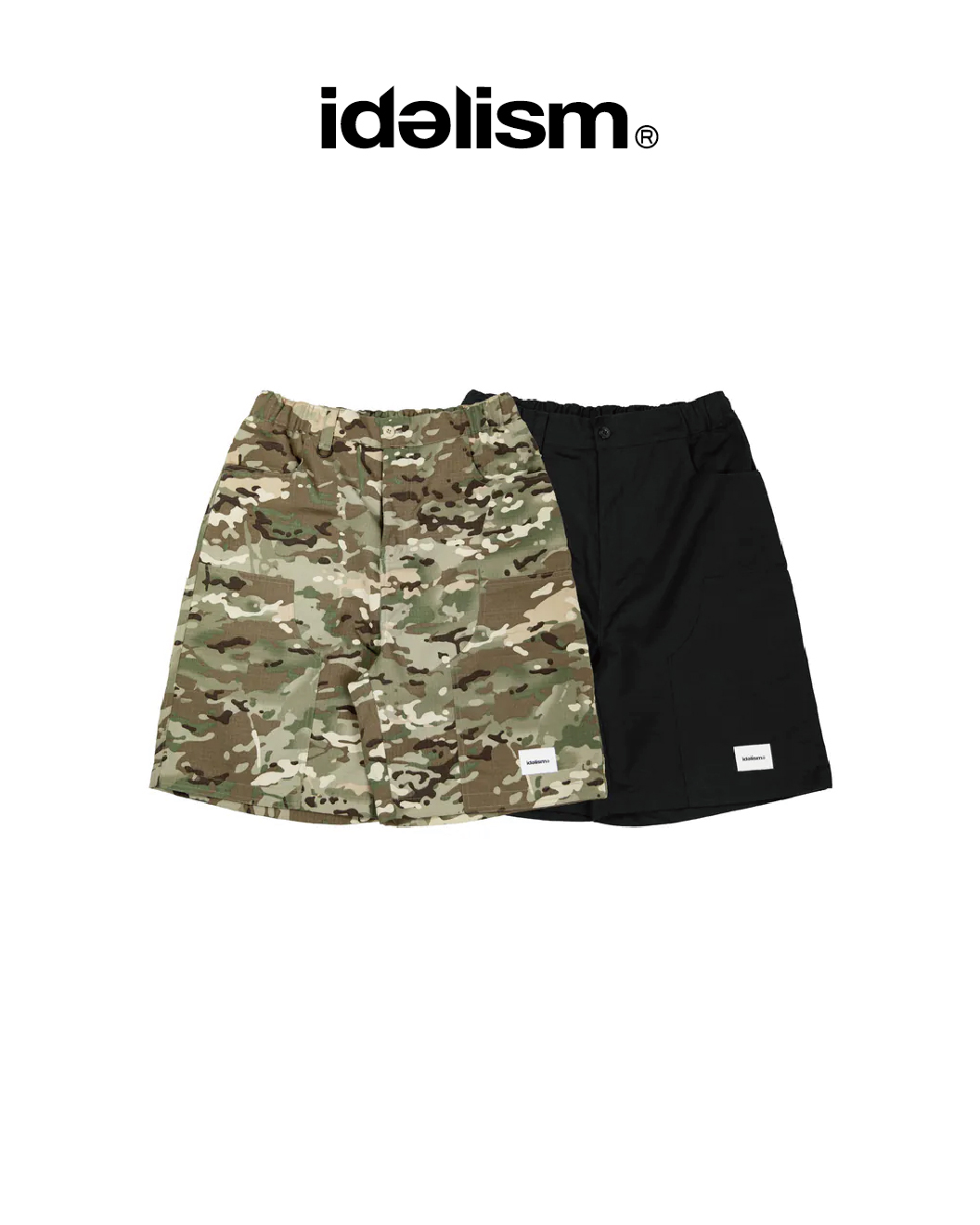 idealism 雙膝短褲 迷彩/黑 24 S/S Double Knee Shorts