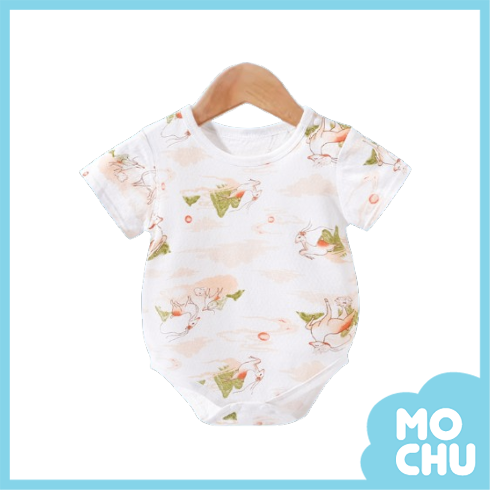 山河映畫薄款短袖包屁衣