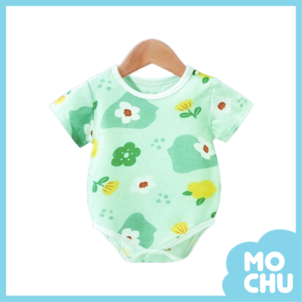 花兒朵朵薄款短袖包屁衣