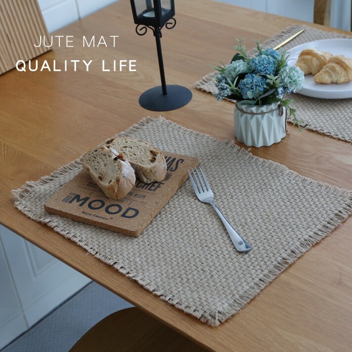 《6190》北歐風黃麻餐墊