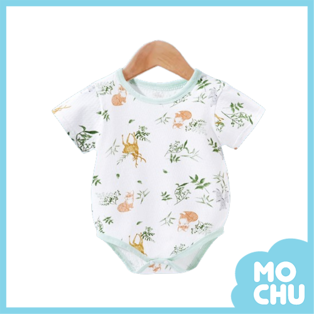 秘密花園薄款短袖包屁衣