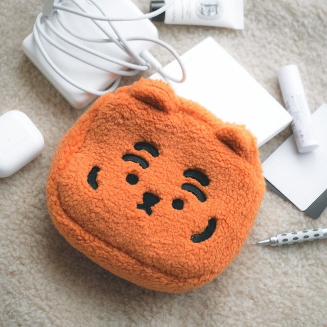 MUZIK TIGER FAT POGGLE 方形收納包 老虎 韓國代購 小包