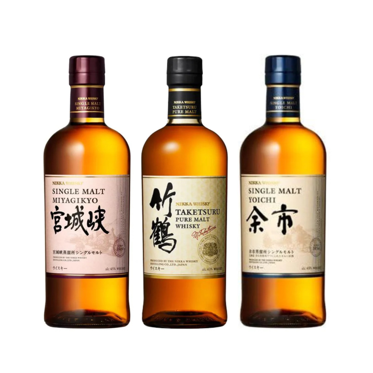 余市・宮城峡・竹鶴 NAS 套裝 Yoichi Miyagikyo Taketsuru NAS combo set