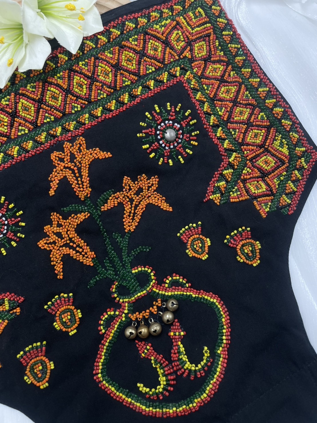 No.1珠繡圖騰嬰兒背帶