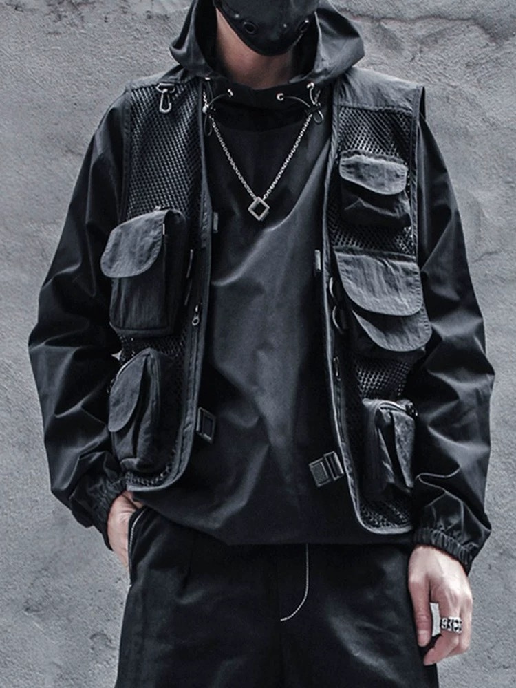 𝙏𝙀𝘾𝙃𝙒𝙀𝘼𝙍 重工多口袋戰術網布馬甲背心