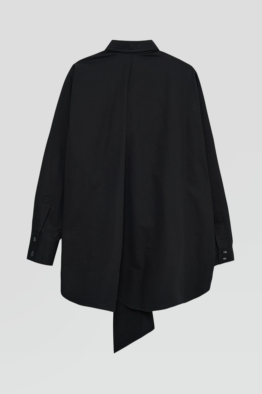 KIMHEKIM｜VENUS 珍珠釦飾不對稱襯衫