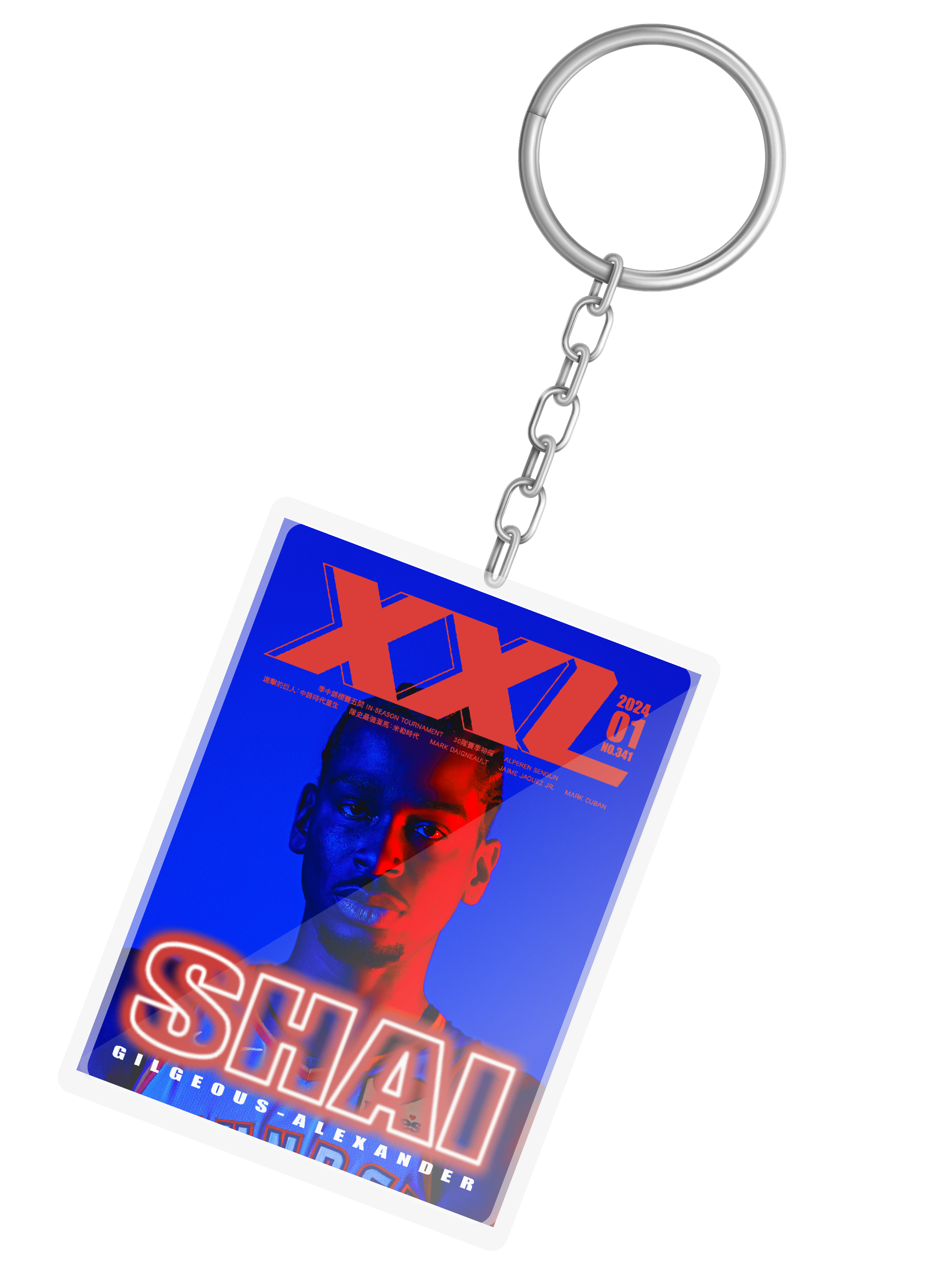 SGA封面復刻 背號鑰匙圈