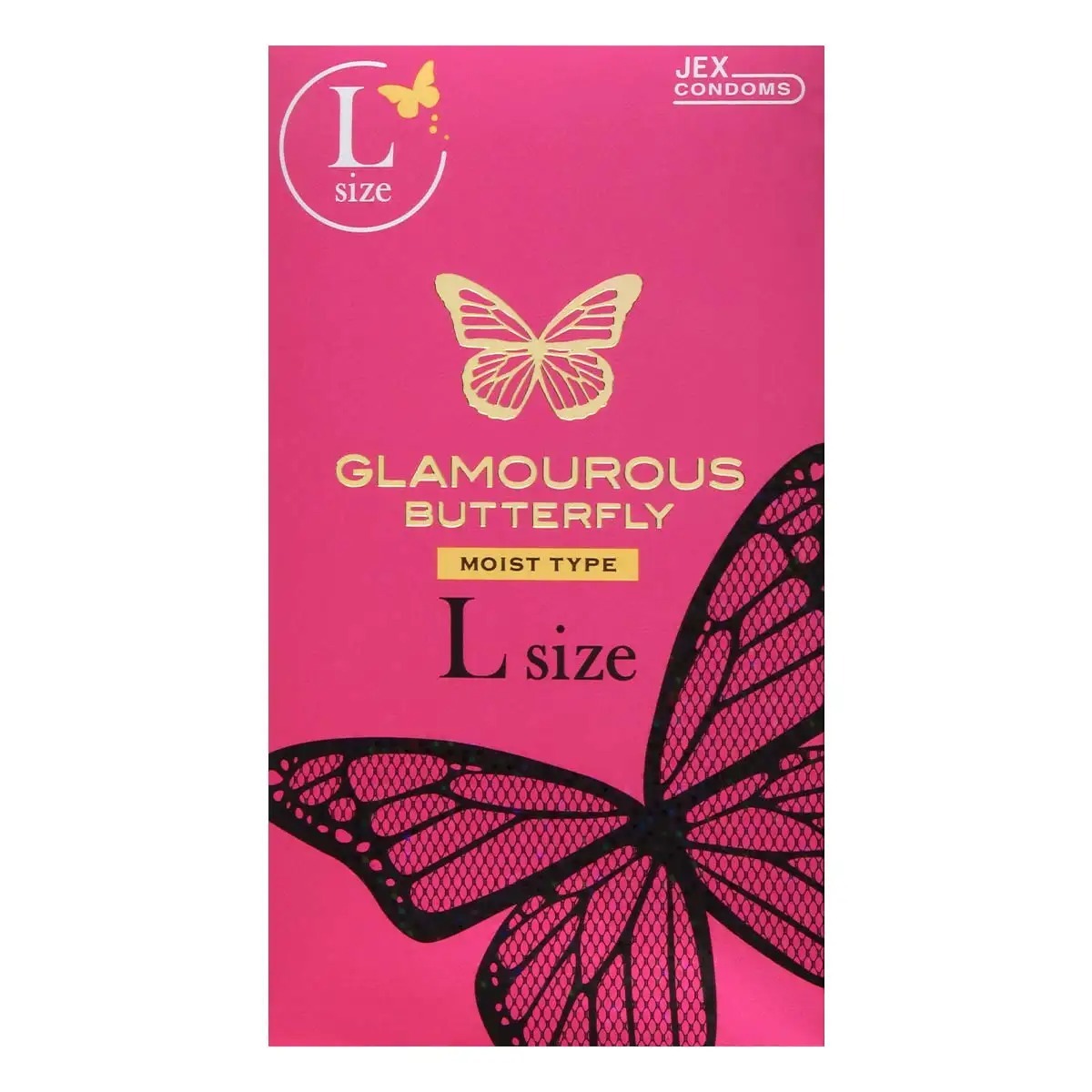 JEX 迷人蝴蝶 大碼 乳膠安全套 8片裝