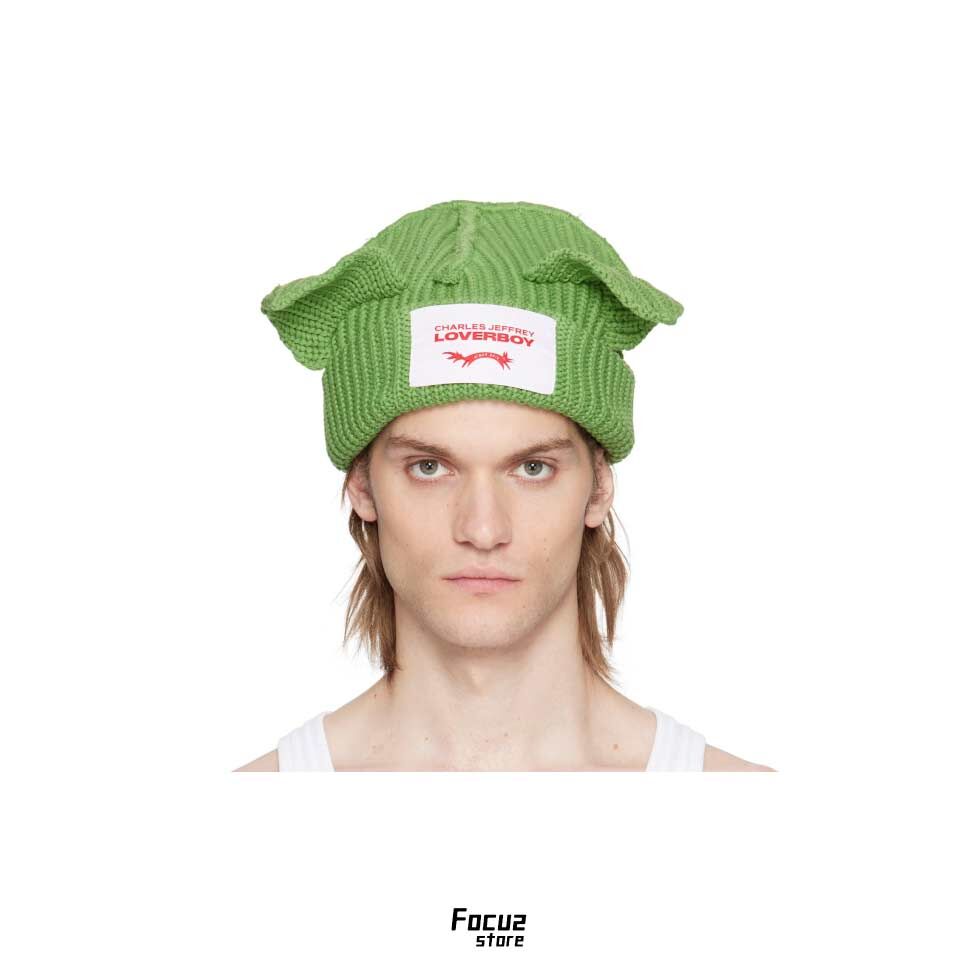 【Focus Store】預購 Charles Jeffrey LOVERBOY Chunky Ears Beanie "Green" 綠色 毛帽