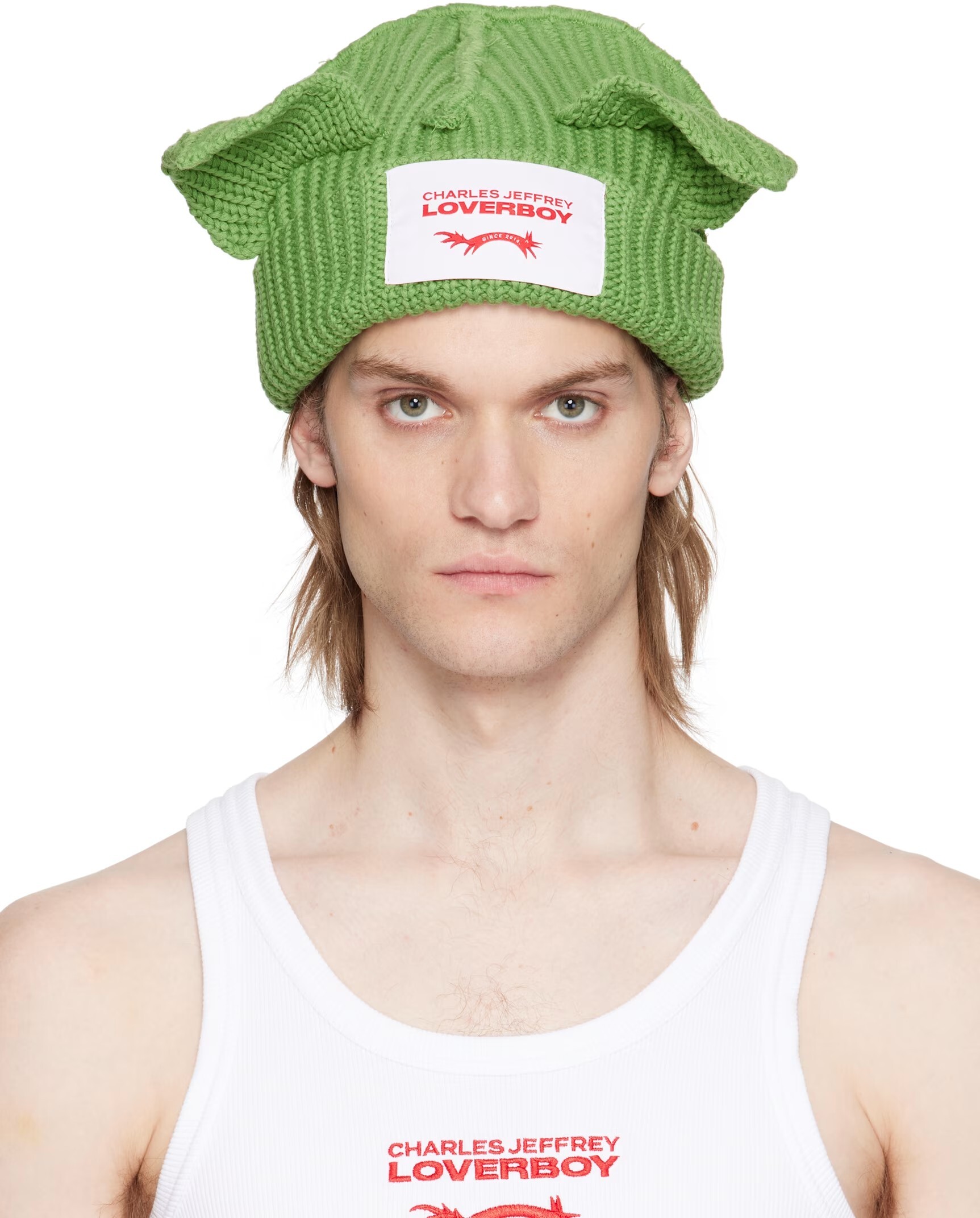 【Focus Store】預購 Charles Jeffrey LOVERBOY Chunky Ears Beanie "Green" 綠色 毛帽
