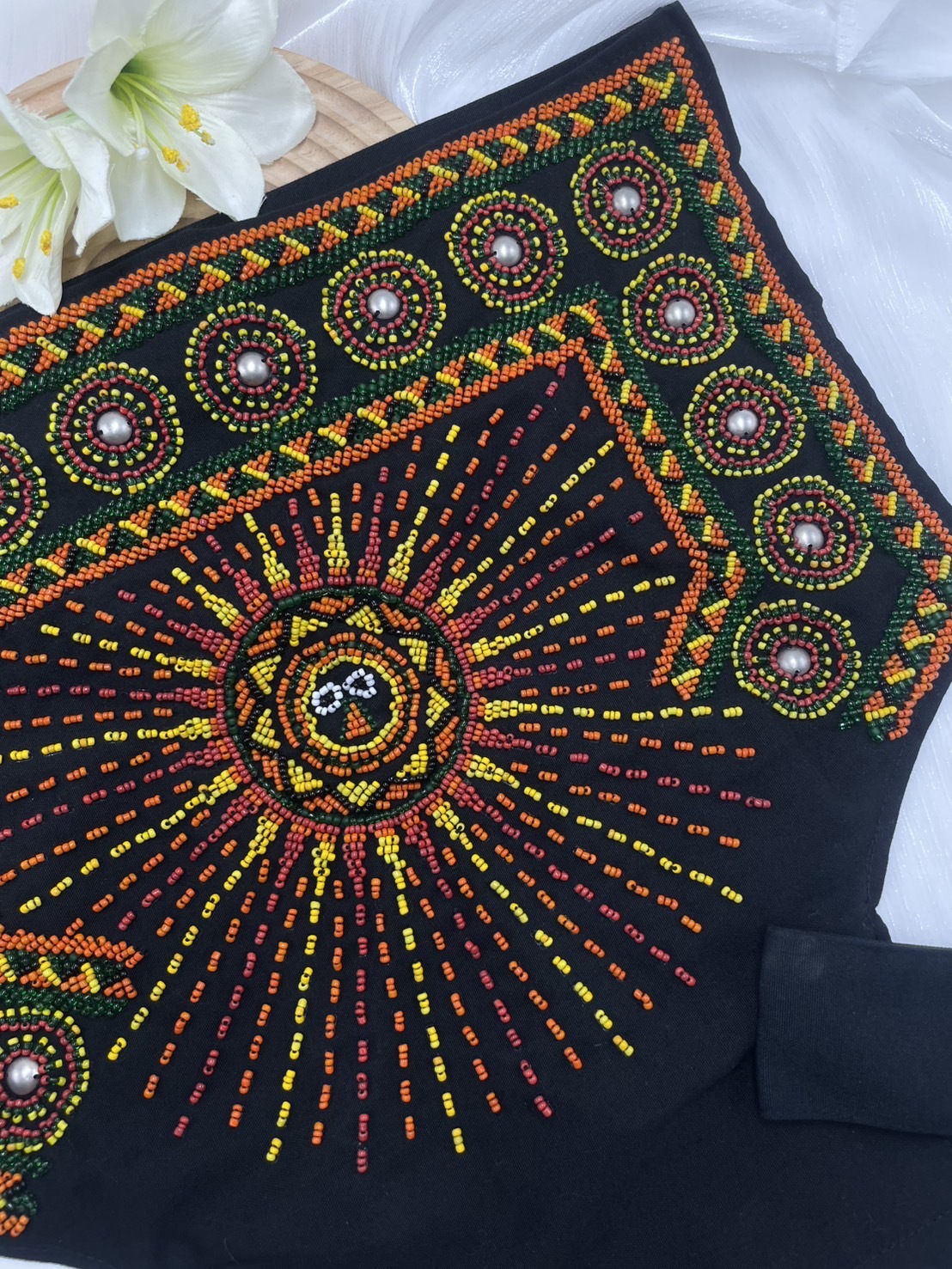 No.2珠繡圖騰嬰兒背帶