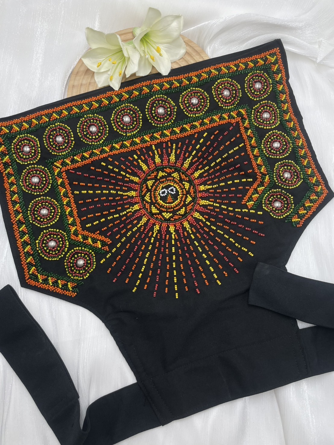 No.2珠繡圖騰嬰兒背帶