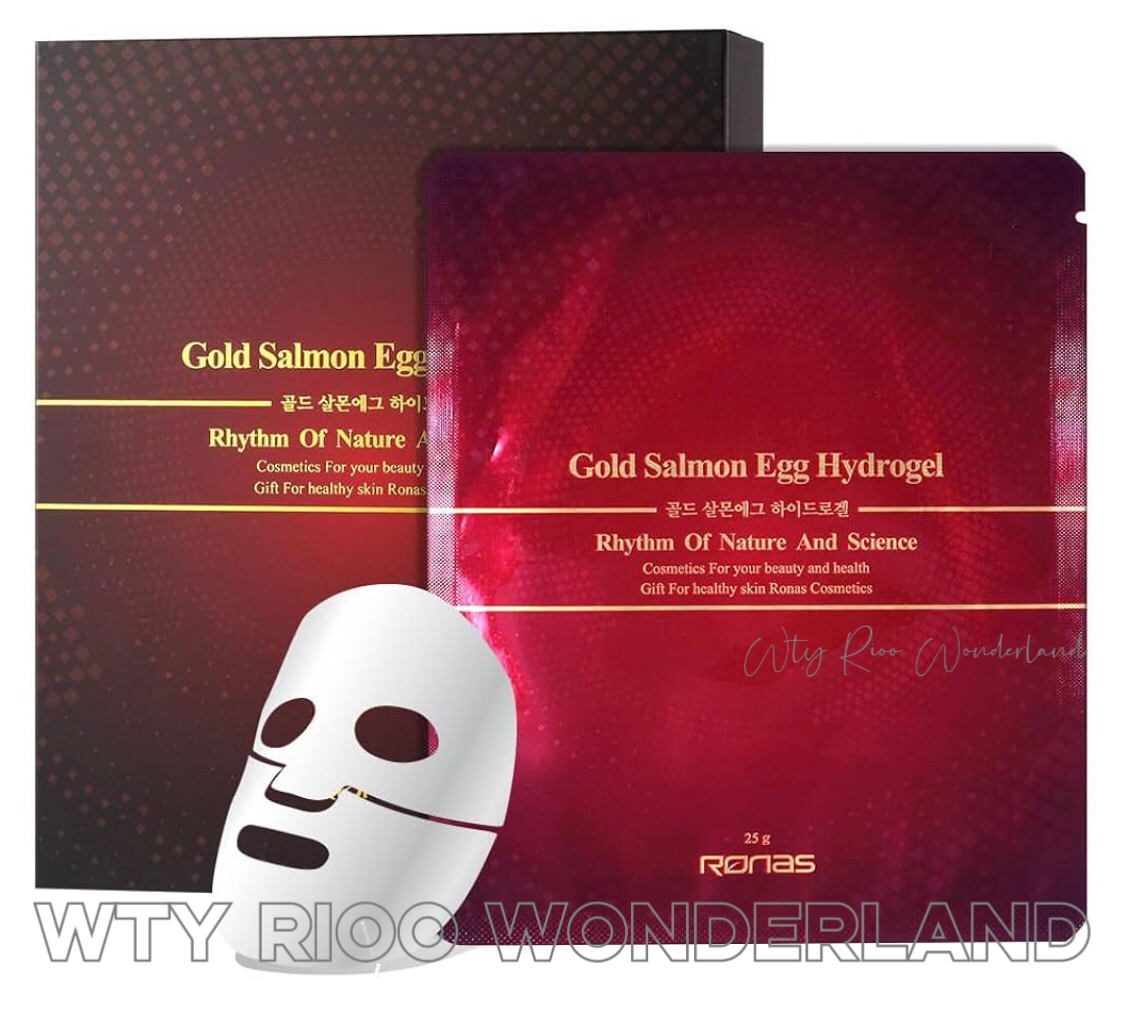 W080135 Ronas 黃金三文魚籽凝膠面膜 (1盒10片)