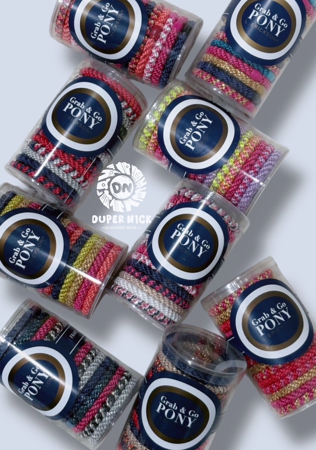 美國 L.ERICKSON 彈力髮圈(粗款)/一桶15入