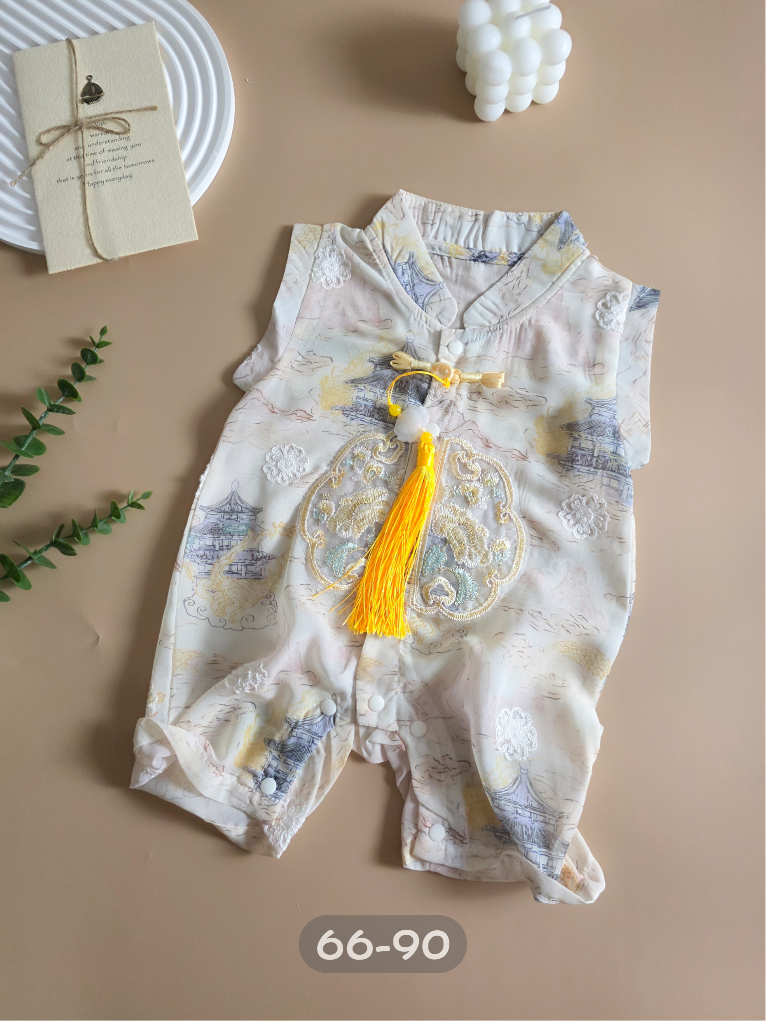 奶白雲殿寶 雪紡連身衣 MF