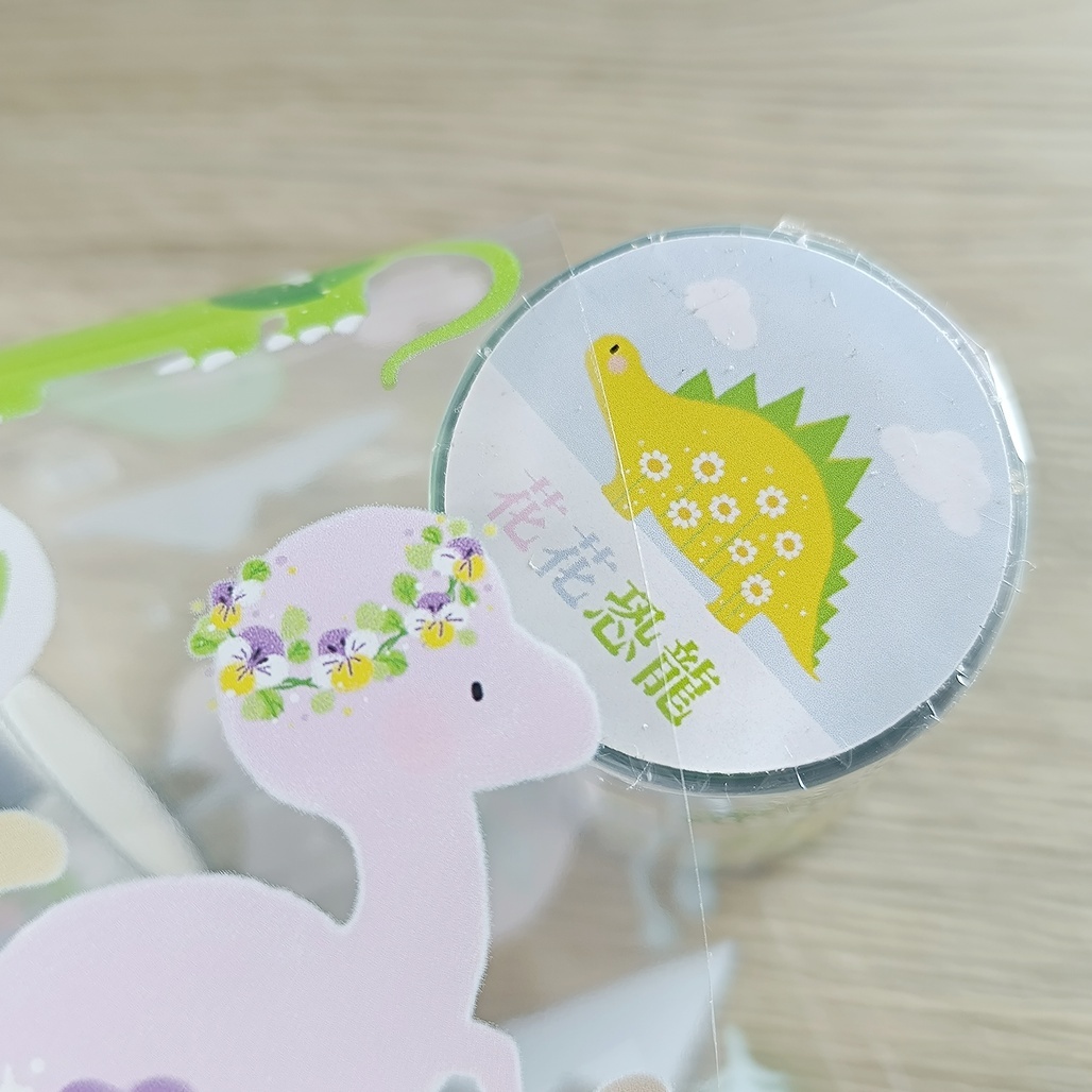 boogoo．花花恐龍 6cm亮面PET膠帶 <整捲/分裝>