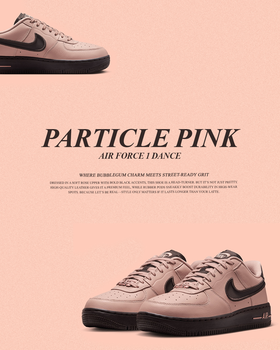 iSNEAKERS｜Nike Air Force 1 Low Dance "Particle Pink" 草莓巧克力 FJ7409-601