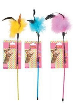 Zolux Enjoy系列 貓玩具．毛絨絨羽毛棒