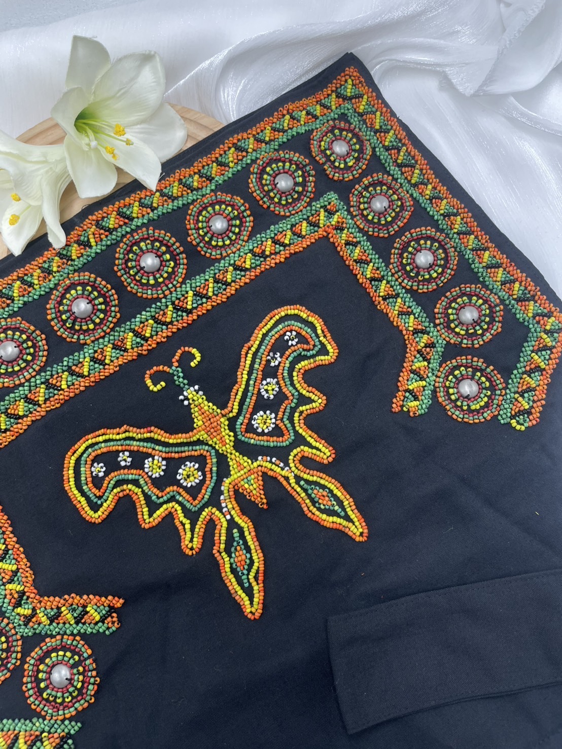 No.3珠繡圖騰嬰兒背帶