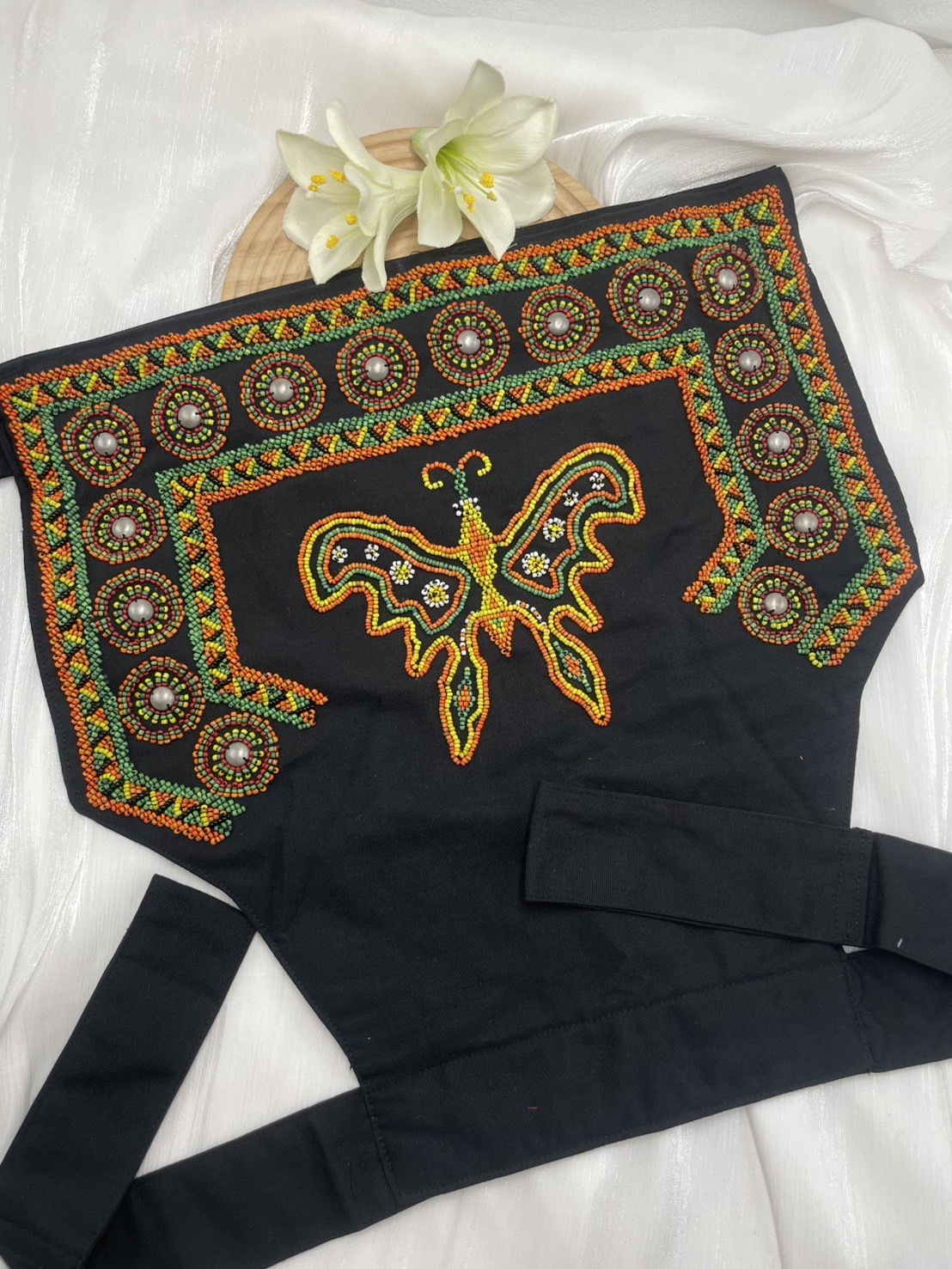 No.3珠繡圖騰嬰兒背帶