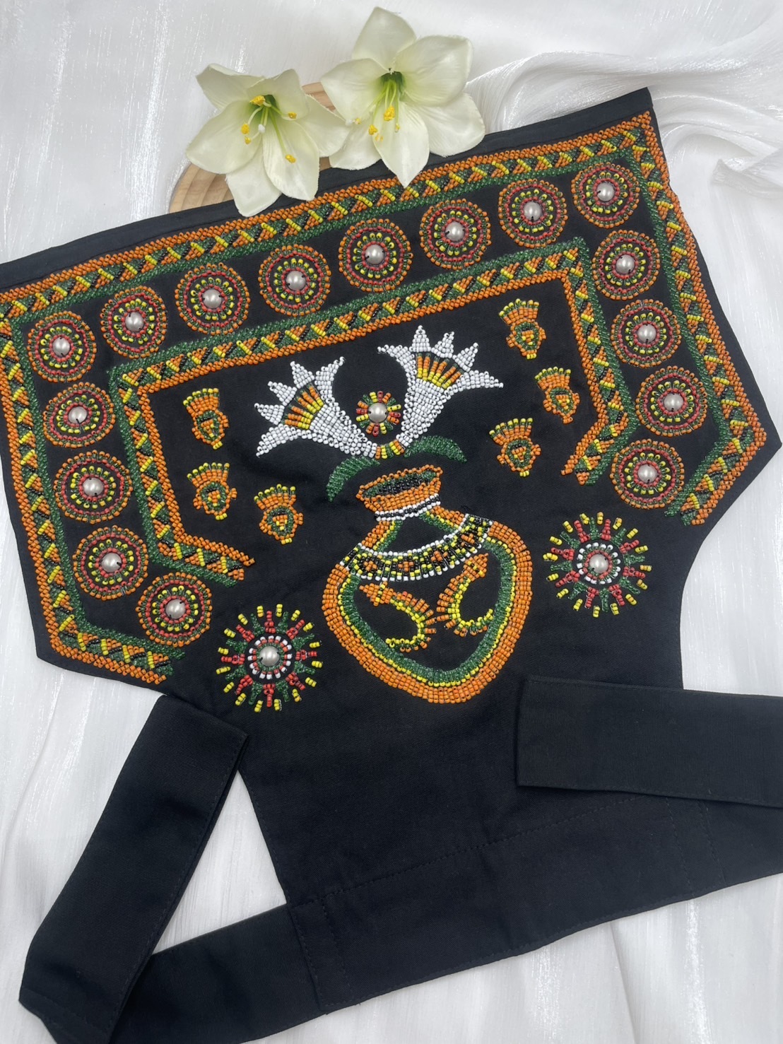 No.4珠繡圖騰嬰兒背帶