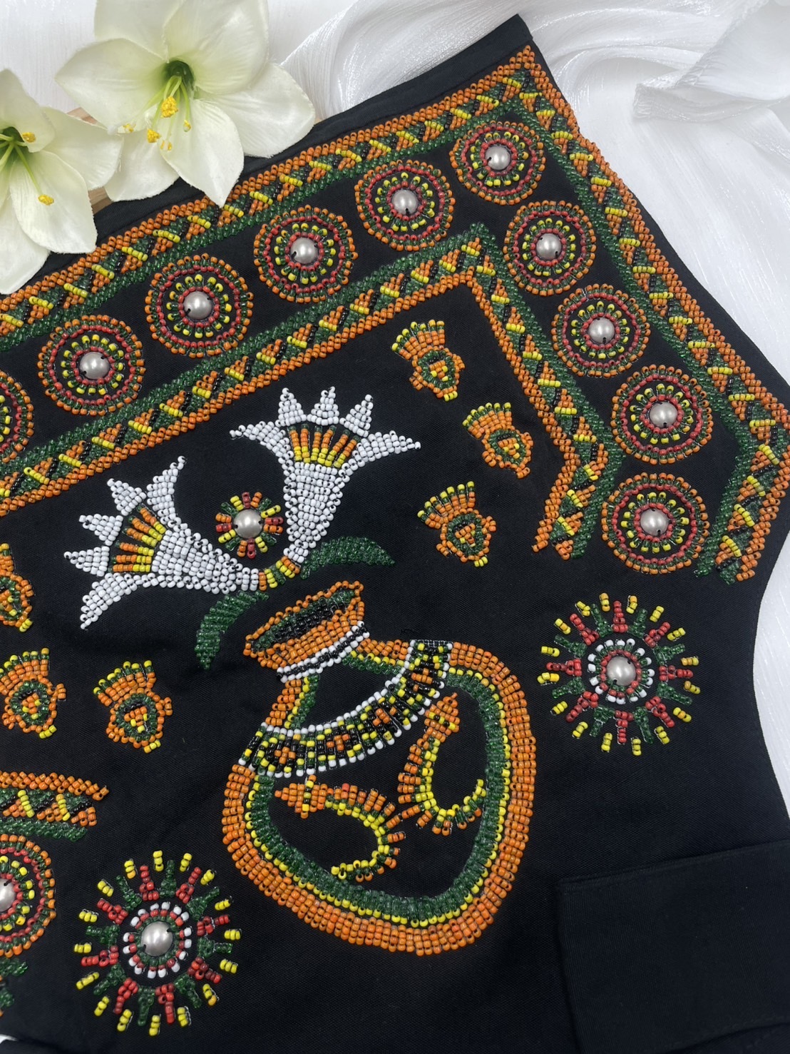 No.4珠繡圖騰嬰兒背帶