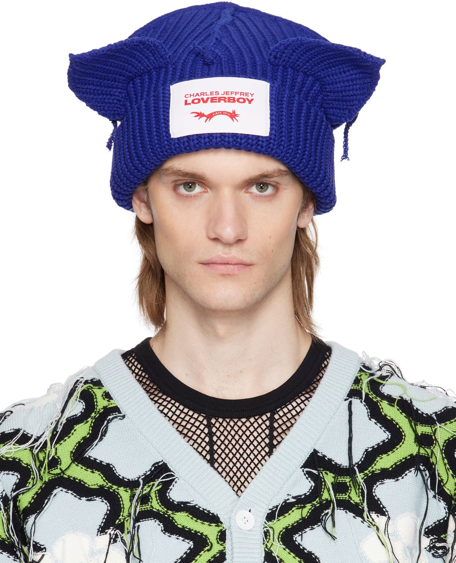 【Focus Store】預購 Charles Jeffrey LOVERBOY Chunky Ears Beanie "Blue" 藍色 毛帽