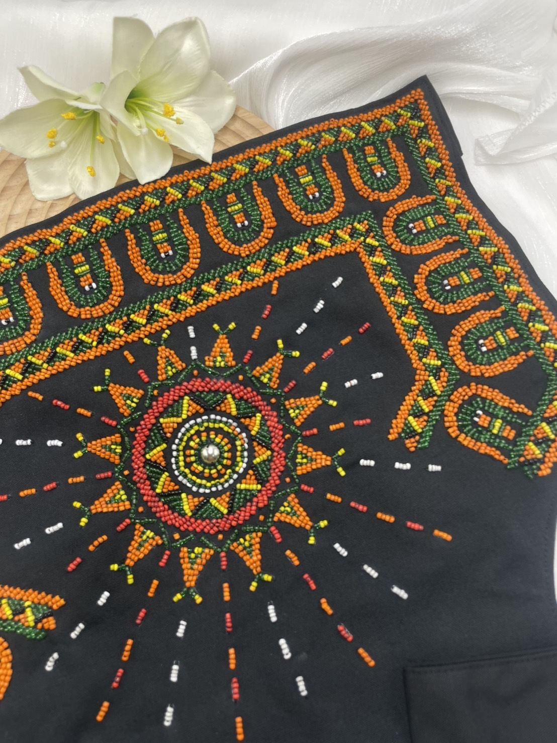 No.5珠繡圖騰嬰兒背帶