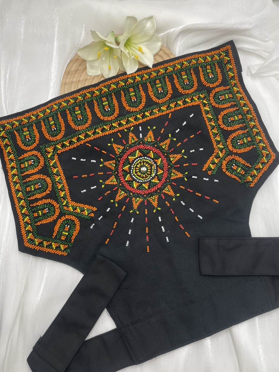 No.5珠繡圖騰嬰兒背帶