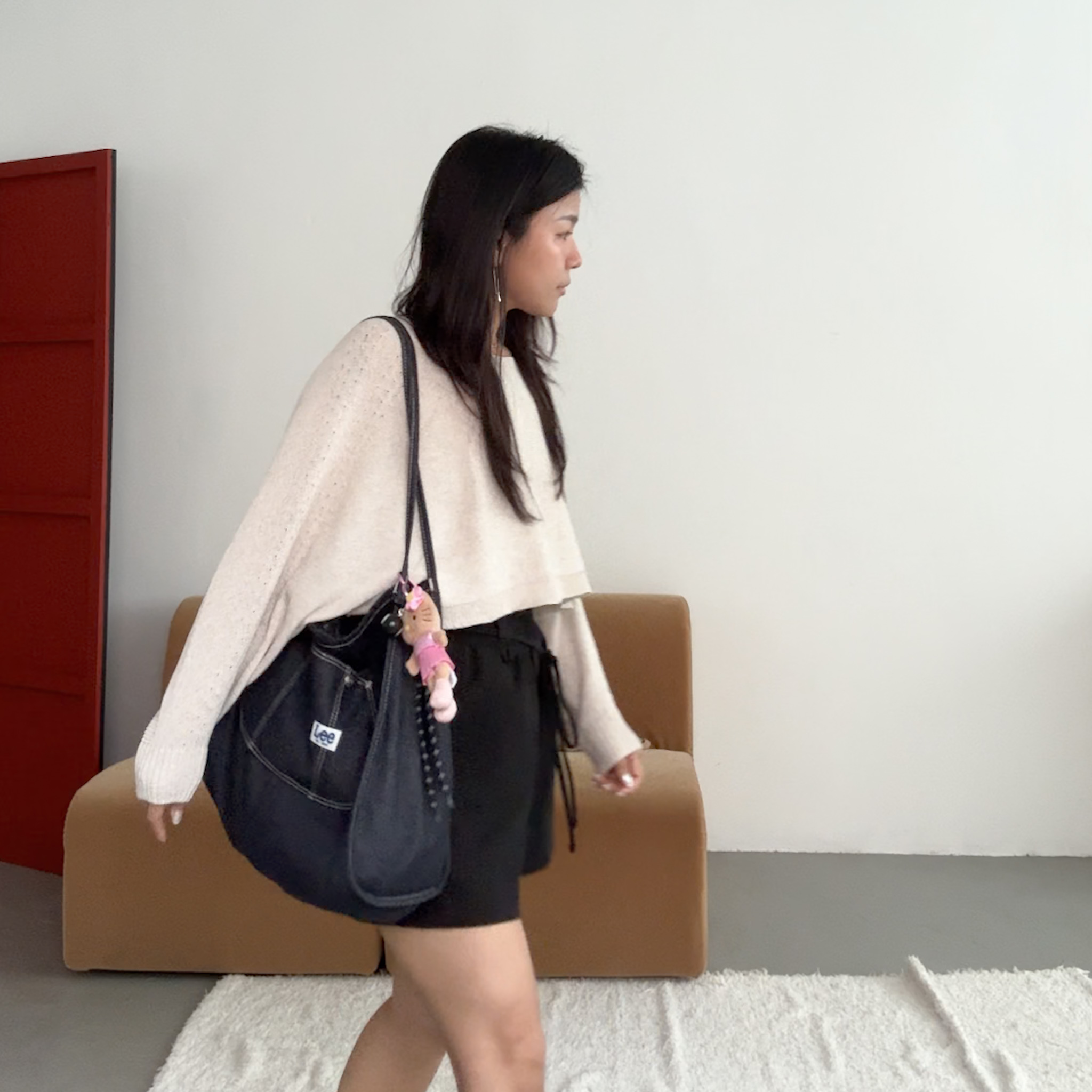 A16高級亞麻飛鼠袖針織衣