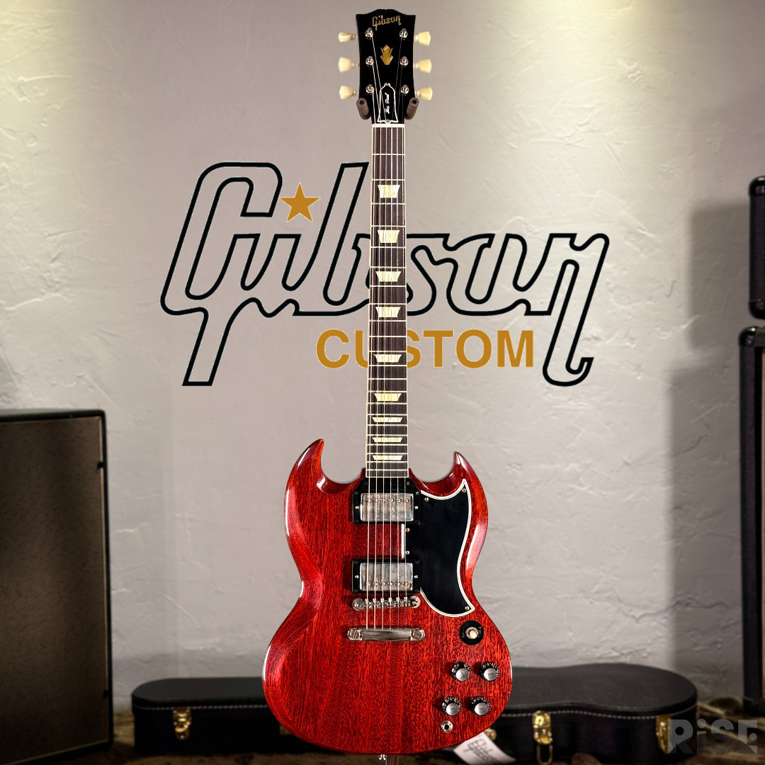 Gibson Custom 1961 Les Paul SG Standard Reissue Stop-Bar Cherry Red 電吉他