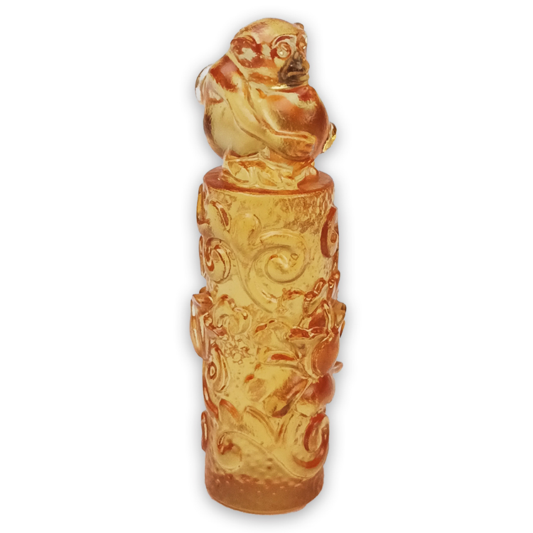 鹿港窯禮品館|十二生肖琉璃印章 手工篆刻開運印鑑 客製化生日彌月升遷好禮