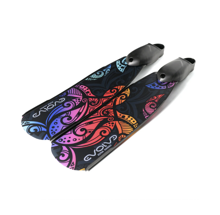 ▲ Evolve AIR 玻璃纖維蛙鞋Honu Tribal 部落龜 (不含腳套)