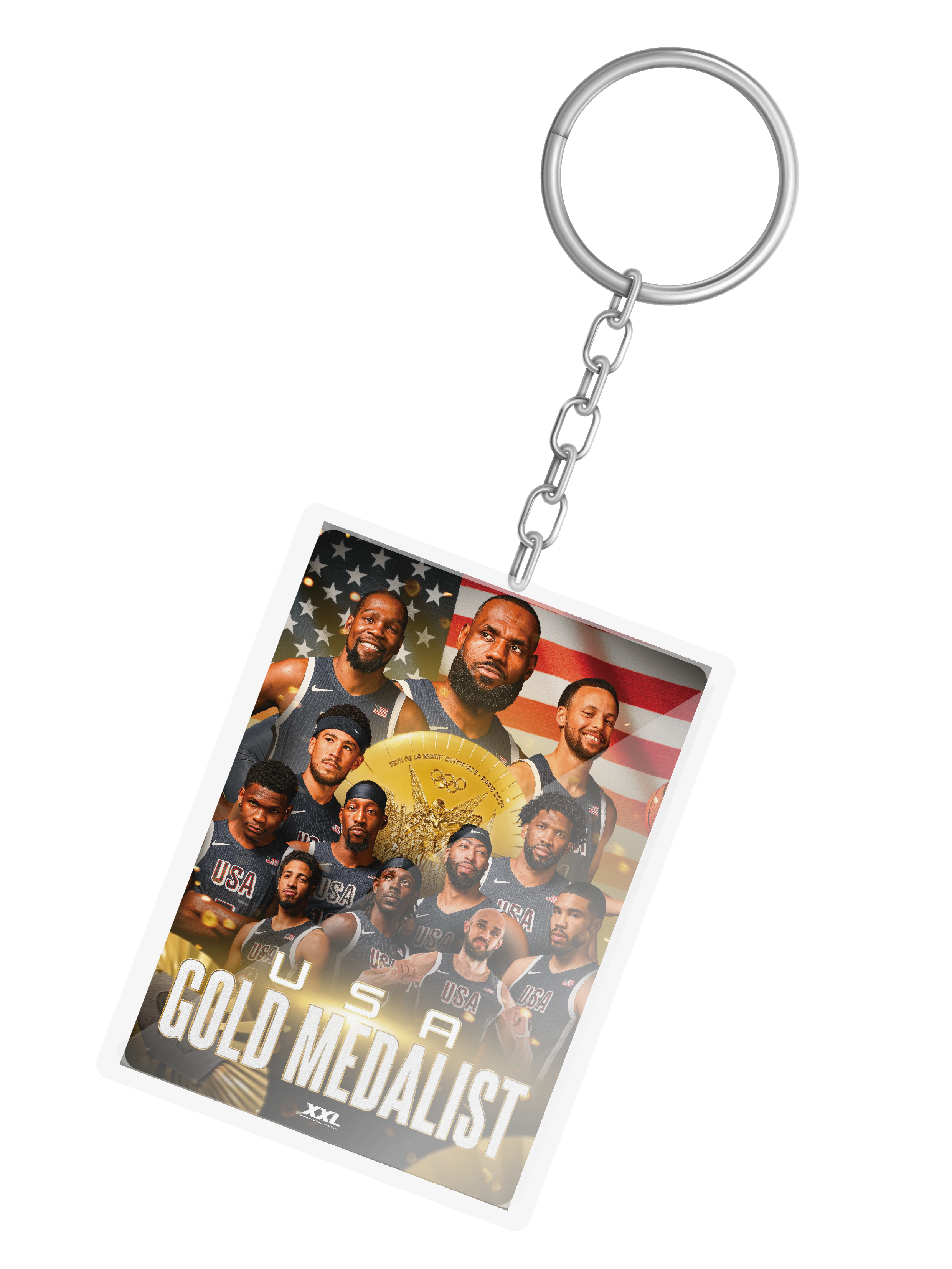 美國隊奪金設計款 鑰匙圈