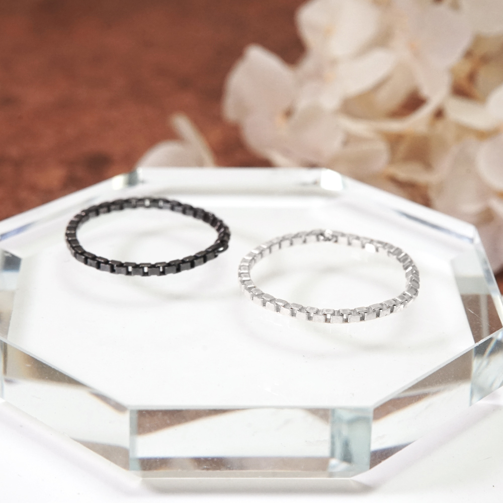 【網路限定】經典威尼斯 純銀鍊戒 女戒 軟戒指 多款戒圍 可當尾戒