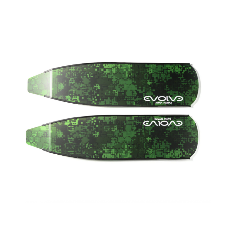 ▲ Evolve AIR 玻璃纖維蛙鞋 Mosaic Green Camo 馬賽克綠色迷彩 (不含腳套)