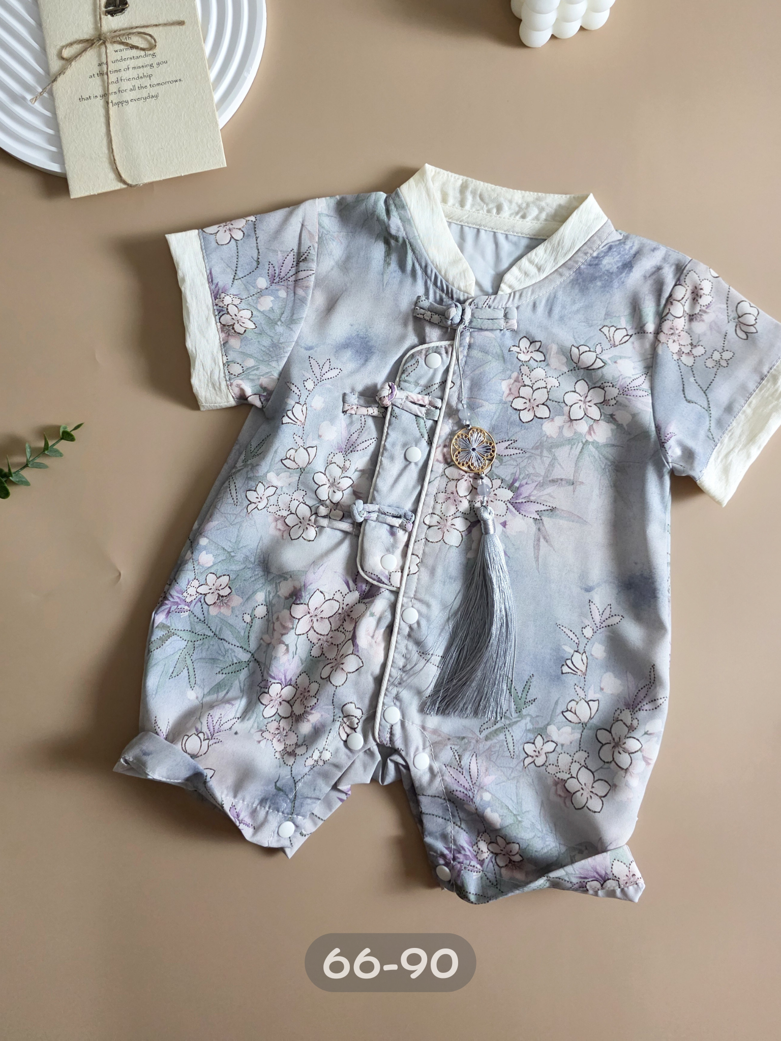 紫藍櫻月影 連身衣 MF