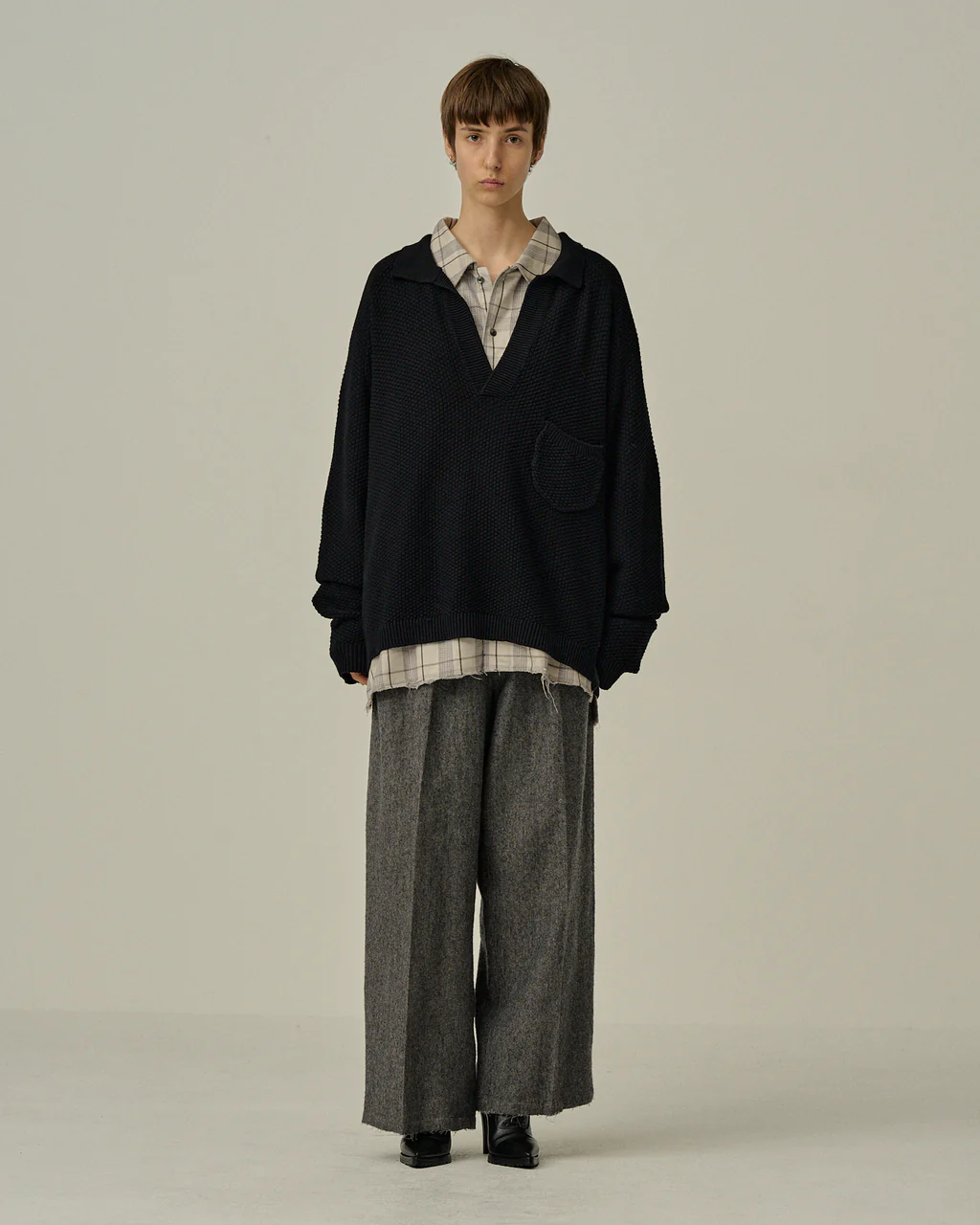 ANCELLM - SKIPPER KNIT / 2COLORS