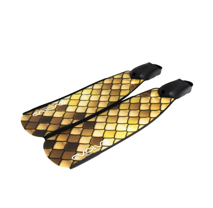 ▲ Evolve AIR 玻璃纖維蛙鞋 Gold Scales (不含腳套)
