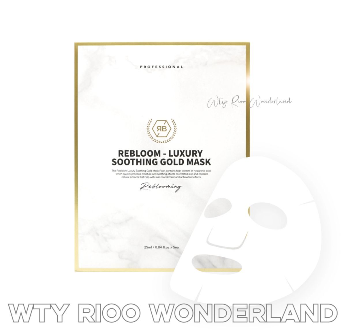 A Live110502 🇰🇷REBLOOM -奢華舒緩黃金面膜 20ml*5pcs