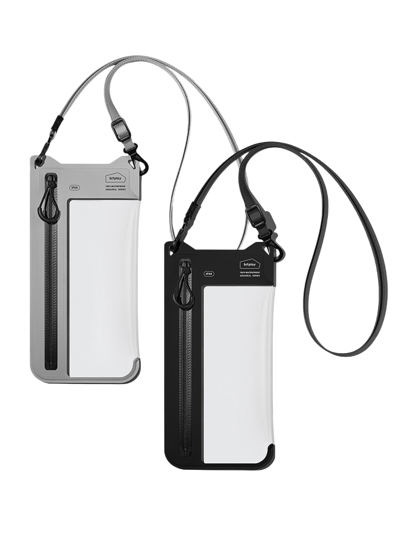 bitplay | AquaSeal Lite Sleek 全防水輕巧直式手機袋 暗夜黑/水泥灰【bitplay官方授權經銷】