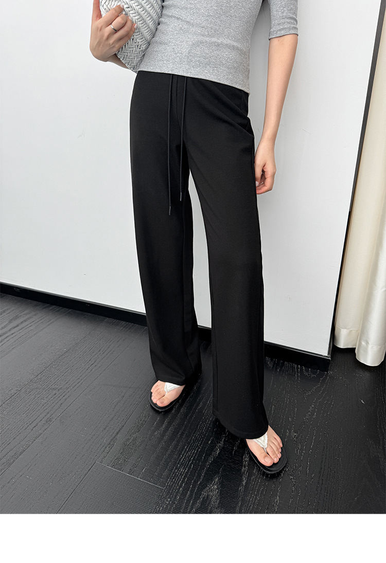 8W20 自留!垂墜感低腰綁帶長褲 四色