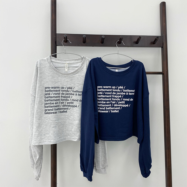 韓國 LalaWear【LW-Top03 術語長袖短上衣】