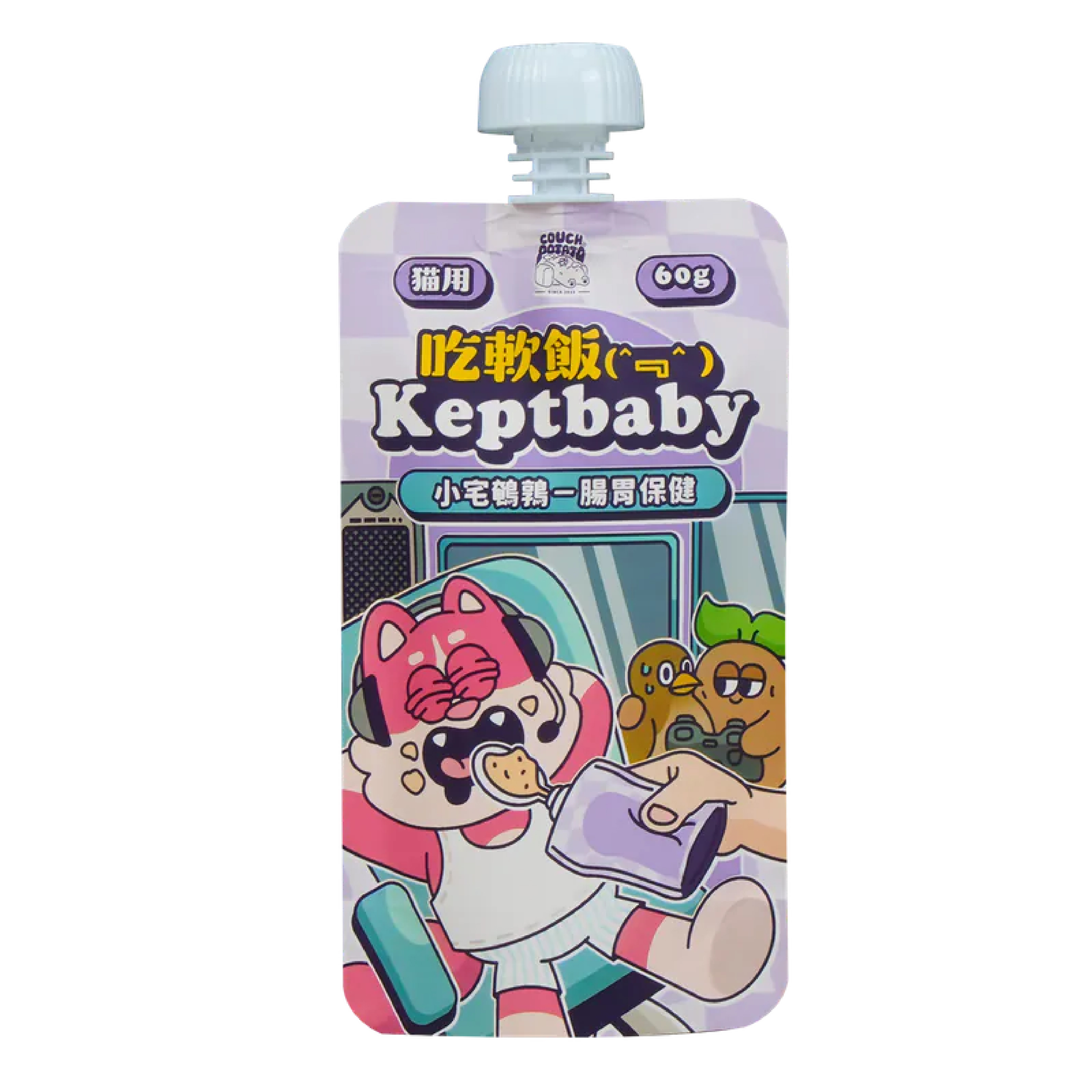 沙發馬鈴薯-吃軟飯骨肉泥主食餐包-小宅鵪鶉 (60g)