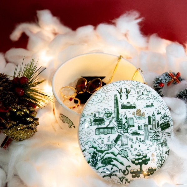 FAUX X MARIKO JESSE gold & green  hong kong willow jewellery box